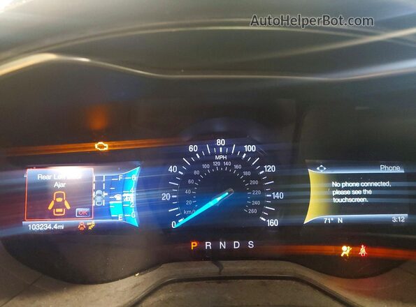 3FA6P0D93LR136678 2020 FORD FUSION Черный Вид щитка приборов