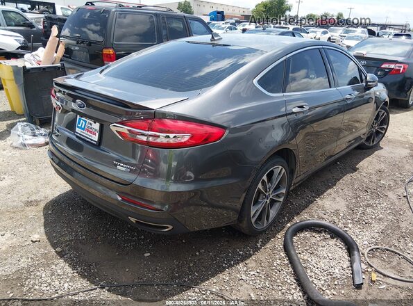 3FA6P0D93LR204266 2020 FORD FUSION Gray Задня права чверть