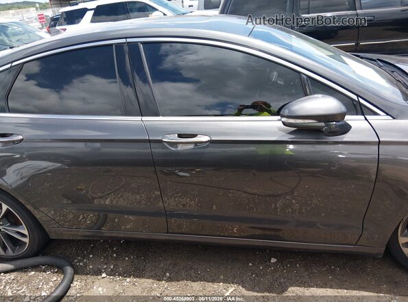 3FA6P0D93LR204266 2020 FORD FUSION Gray Вид задньої частини салону