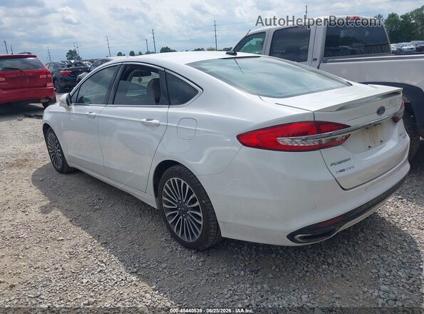 3FA6P0D95JR268760 2018 FORD FUSION Белый Задняя левая четверть