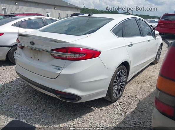 3FA6P0D95JR268760 2018 FORD FUSION Белый Задняя правая четверть