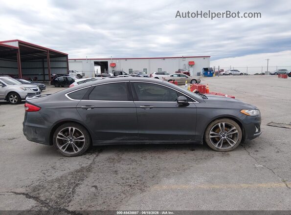 3FA6P0D95KR117791 2019 FORD FUSION Gray Rear interior view