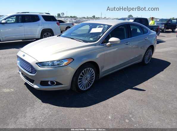 3FA6P0D98GR188202 2016 FORD FUSION Gold Առջևի ձախ երեք քառորդ տեսարան
