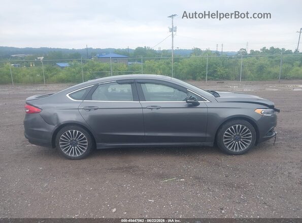 3FA6P0D98JR151271 2018 FORD FUSION Gray უკანა სალონის ხედი