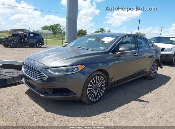 3FA6P0D99JR137766 2018 FORD FUSION Gray წინა მარცხენა ხედი სამი მეოთხედიდან