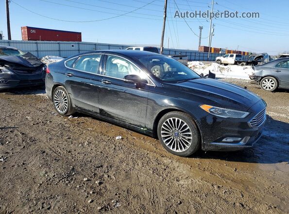 3FA6P0D9XJR192419 2018 FORD FUSION Black Առջևի աջ