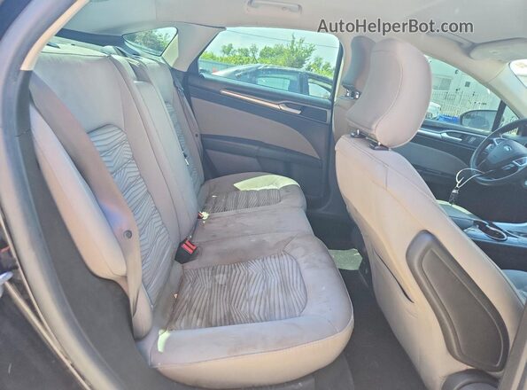 3FA6P0G70GR214432 2016 FORD FUSION Black Widok tylnych siedzeń