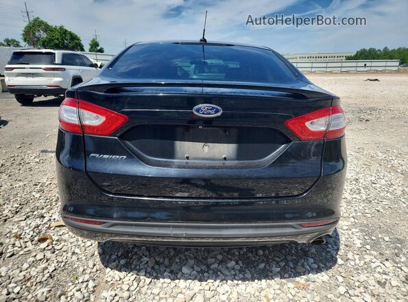 3FA6P0G70GR214432 2016 FORD FUSION Black Widok z tyłu