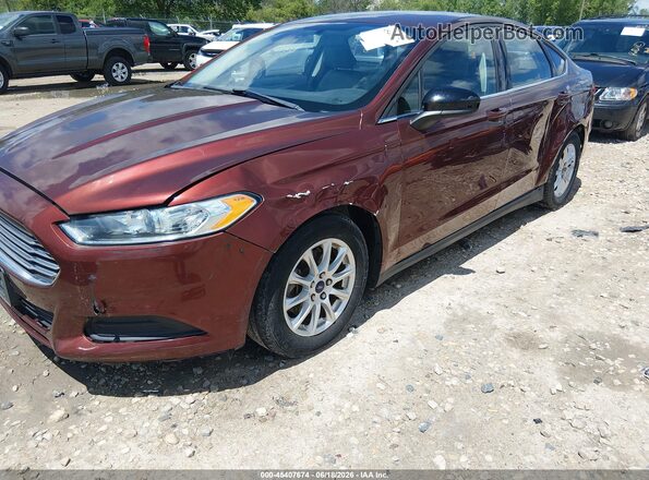 3FA6P0G70GR378375 2016 FORD FUSION Burgundy წინა ხედი