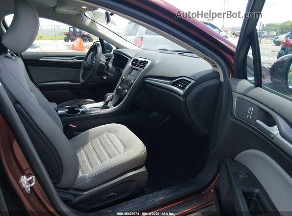 3FA6P0G70GR378375 2016 FORD FUSION Burgundy წინა სალონის ხედი
