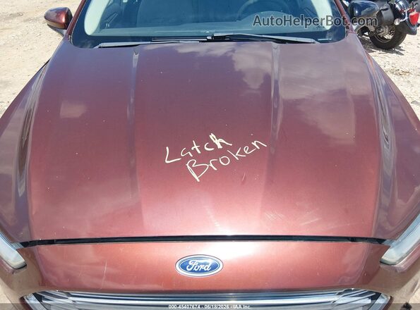 3FA6P0G70GR378375 2016 FORD FUSION Burgundy უკანა ხედი