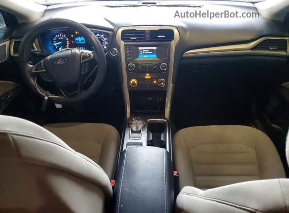 3FA6P0G70HR140835 2017 FORD FUSION Синий Вид панели приборов