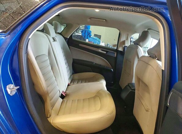 3FA6P0G70HR140835 2017 FORD FUSION Синий Вид задних сидений