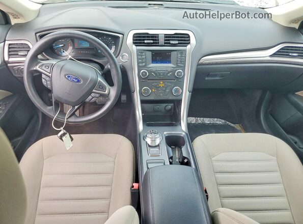 3FA6P0G71HR103017 2017 FORD FUSION Beige Dashboard view