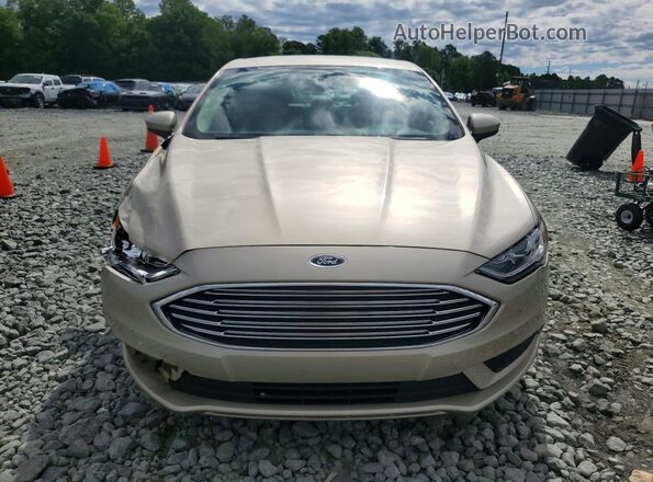 3FA6P0G71HR103017 2017 FORD FUSION Beige Front view