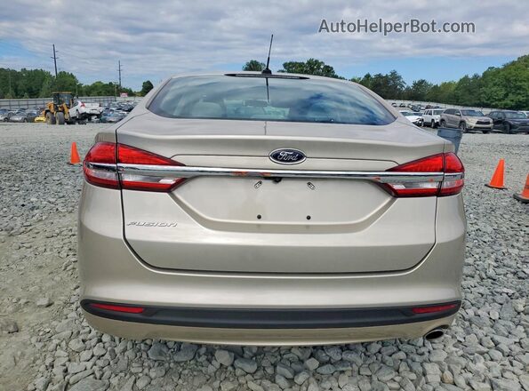 3FA6P0G71HR103017 2017 FORD FUSION Beige Rear view
