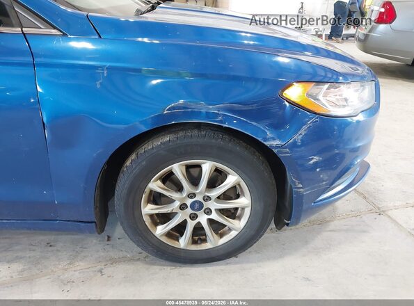 3FA6P0G72HR118609 2017 FORD FUSION Синий Вид спереди