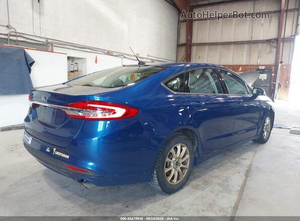 3FA6P0G72HR118609 2017 FORD FUSION Синий Задняя правая четверть