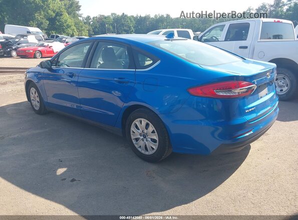 3FA6P0G73LR235446 2020 FORD FUSION Blue Trasero izquierdo