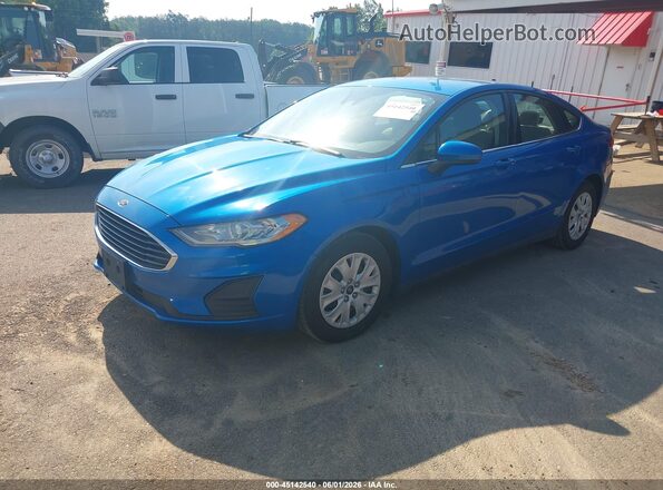 3FA6P0G73LR235446 2020 FORD FUSION Blue Vista tres cuartos delantera izquierda