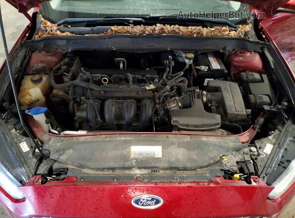 3FA6P0G74GR193875 2016 FORD FUSION Red Vista interior trasera