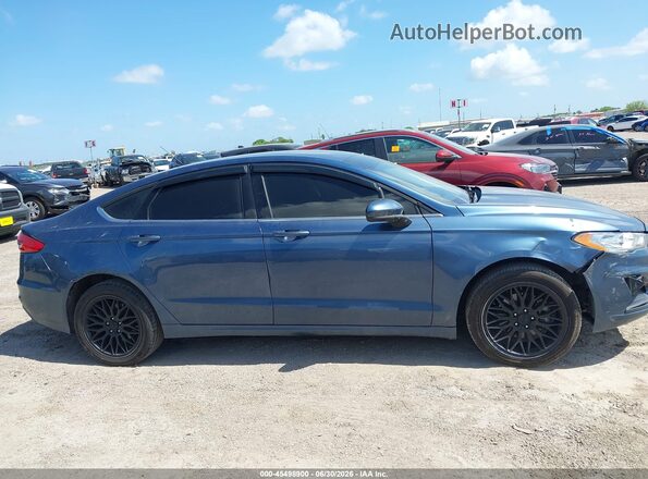 3FA6P0G75KR268236 2019 FORD FUSION Синий Вид задней части салона