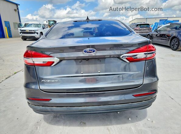 3FA6P0G75LR111047 2020 FORD FUSION Gray Вид ззаду