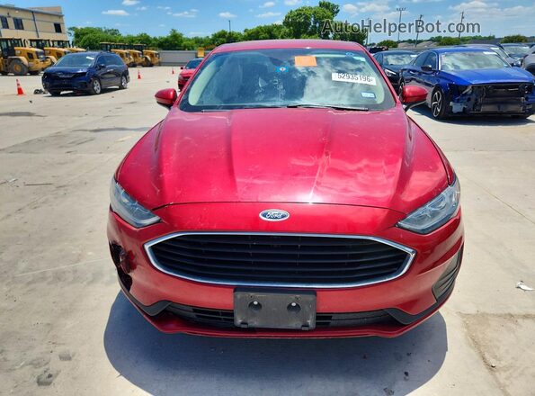 3FA6P0G76LR187649 2020 FORD FUSION Red Widok z przodu