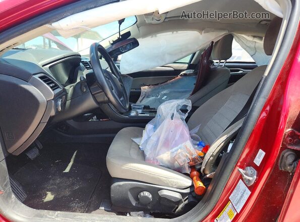 3FA6P0G76LR187649 2020 FORD FUSION Red Widok wnętrza z przodu