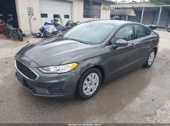 3FA6P0G76LR201422 2020 FORD FUSION Gray Front left