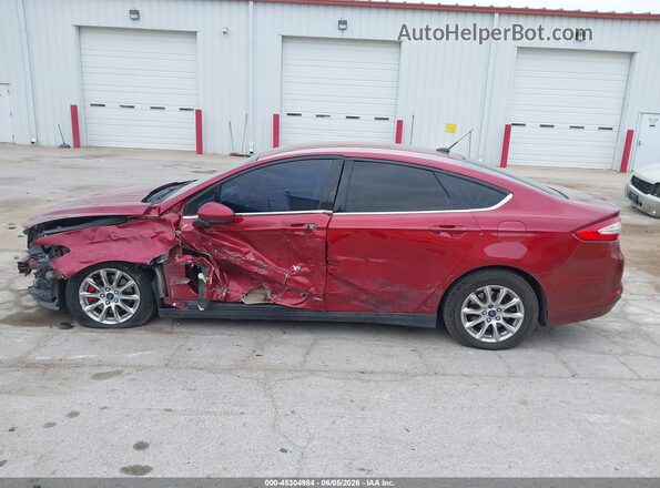 3FA6P0G77GR205520 2016 FORD FUSION Red 