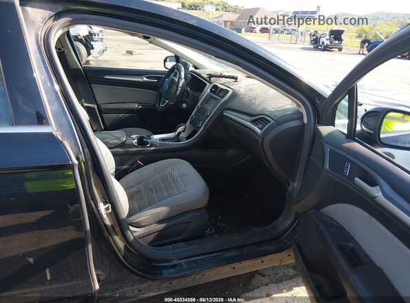 3FA6P0G77GR377465 2016 FORD FUSION Black Front interior view