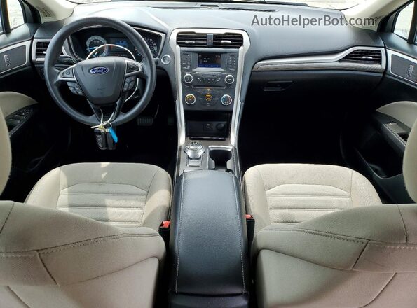 3FA6P0G77HR318434 2017 FORD FUSION White Dashboard view