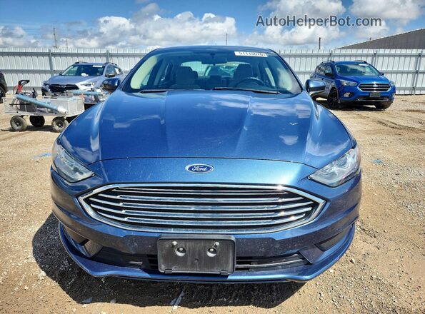 3FA6P0G77JR216797 2018 FORD FUSION Blue Դիմացի տեսք