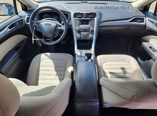 3FA6P0G77JR216797 2018 FORD FUSION Blue Առջևի վահանակի տեսք