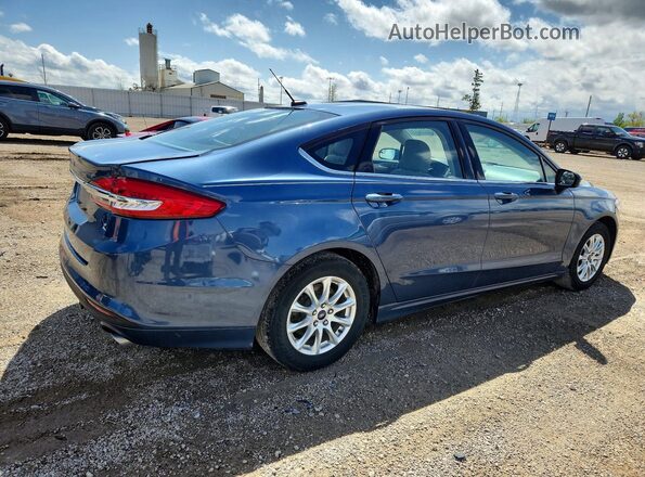 3FA6P0G77JR216797 2018 FORD FUSION Blue Հետևի աջ