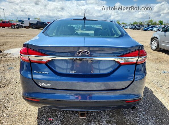 3FA6P0G77JR216797 2018 FORD FUSION Blue Հետևի տեսք