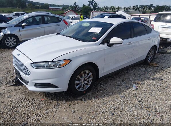 3FA6P0G78GR186475 2016 FORD FUSION White Vista tres cuartos delantera izquierda
