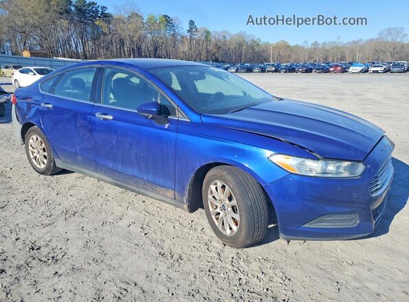 3FA6P0G78GR287936 2016 FORD FUSION Blue Delantero derecho