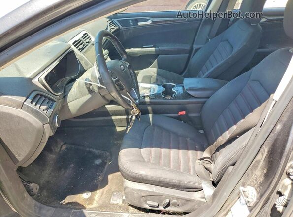 3FA6P0H70GR159754 2016 FORD FUSION Угольный Вид салона спереди