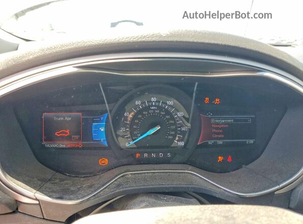 3FA6P0H70GR159754 2016 FORD FUSION Угольный Вид щитка приборов