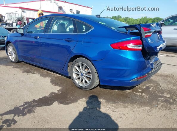3FA6P0H70HR108272 2017 FORD FUSION Blue Tył lewy