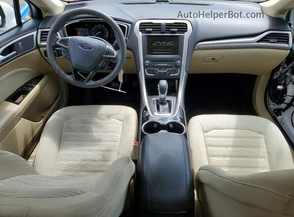 3FA6P0H71GR189880 2016 FORD FUSION Белый Вид панели приборов