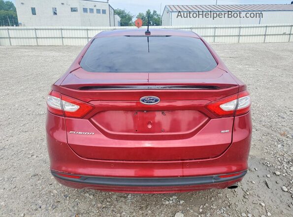 3FA6P0H71GR192083 2016 FORD FUSION Red Вид ззаду
