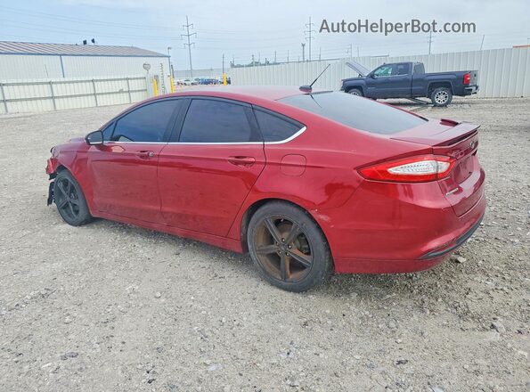 3FA6P0H71GR192083 2016 FORD FUSION Red Задня ліва чверть