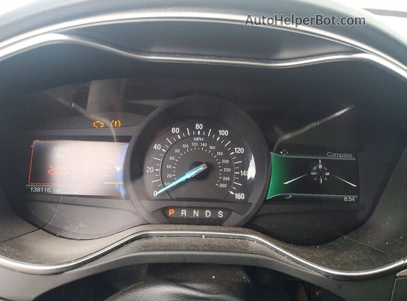 3FA6P0H71GR192083 2016 FORD FUSION Red Вид щитка приладів