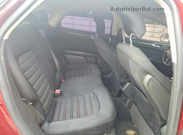 3FA6P0H71GR192083 2016 FORD FUSION Red Вид задніх сидінь