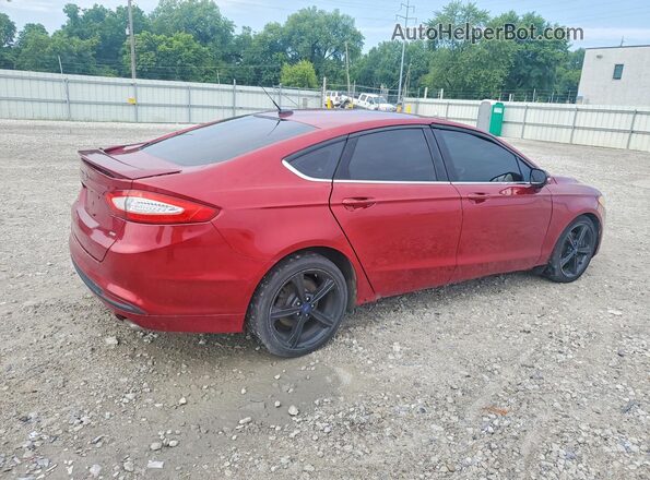 3FA6P0H71GR192083 2016 FORD FUSION Red Задня права чверть