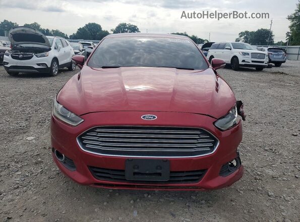 3FA6P0H71GR192083 2016 FORD FUSION Red Вид спереду