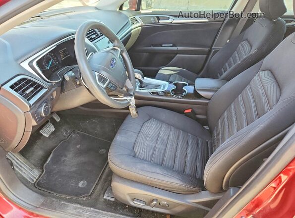 3FA6P0H71GR324064 2016 FORD FUSION Red Vista interior delantera